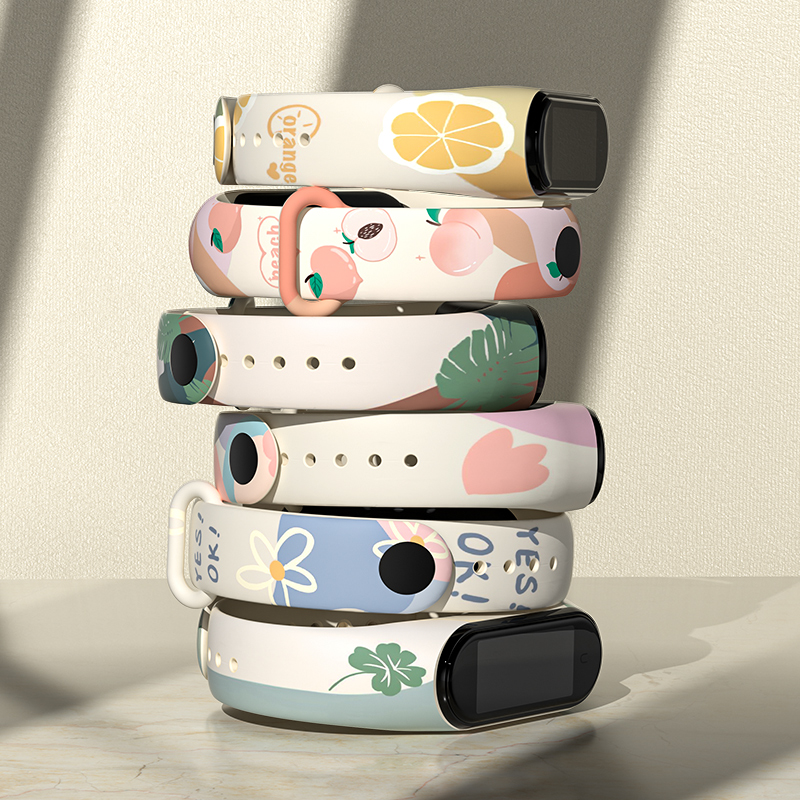 Health Wellness Bracelet - สายนาฬิกา15มม. สำหรับ Xiaomi Mi band 7