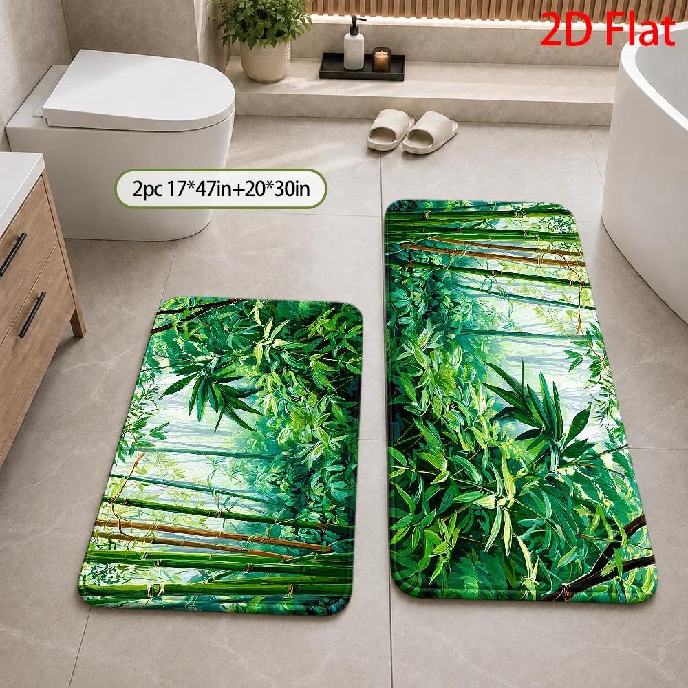 พรมเช็ดเท้าลายป่าไผ่เขตร้อน กั - Bamboo Bath Mat บทวิจารณ์และราคา