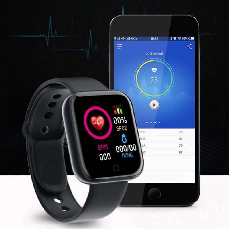 ผู้ชายนาฬิกาสมาร์ทหน้าจอสีบลูท - Health Wellness Bracelet บทวิจารณ์และราคา